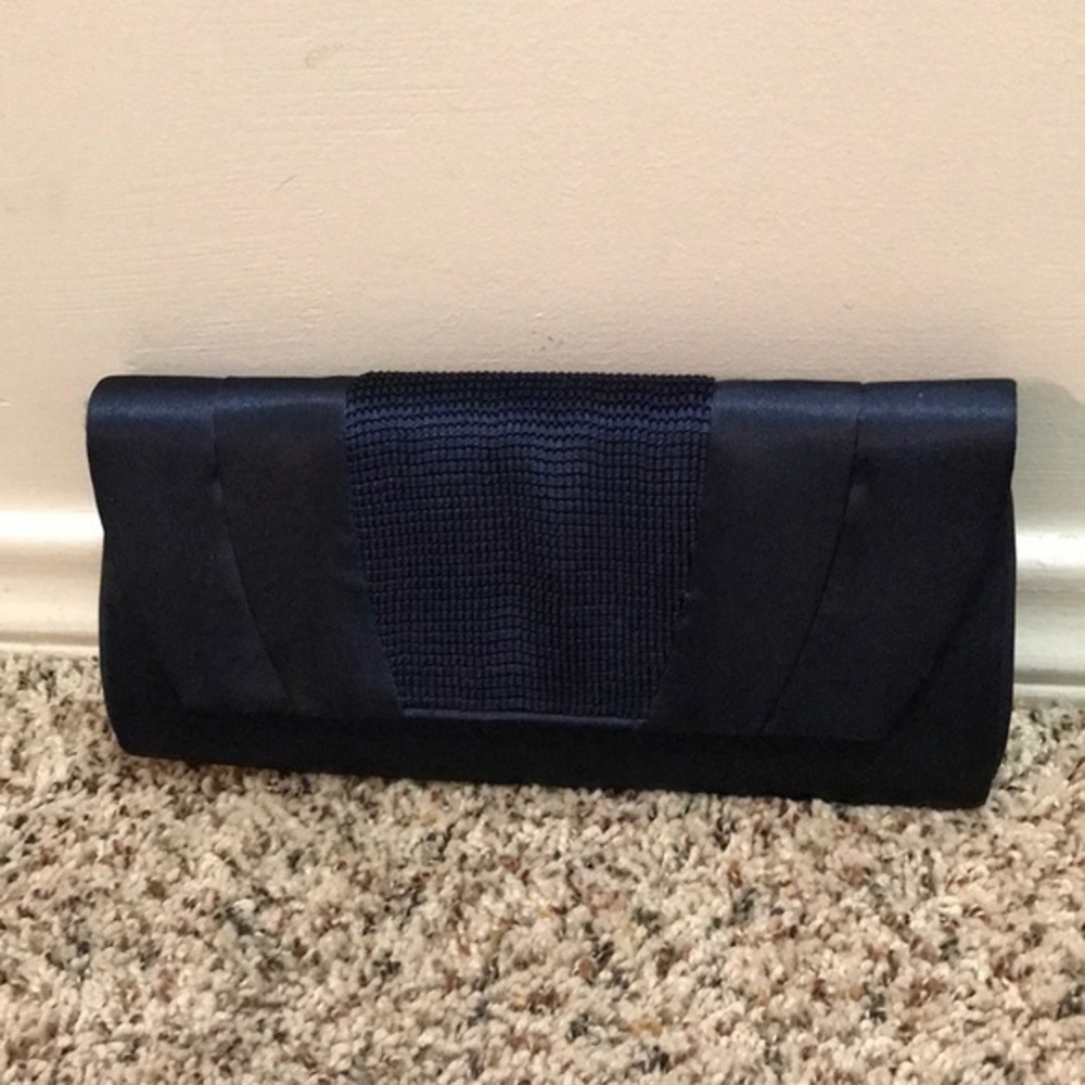 Vintage Navy Blue Evening Clutch